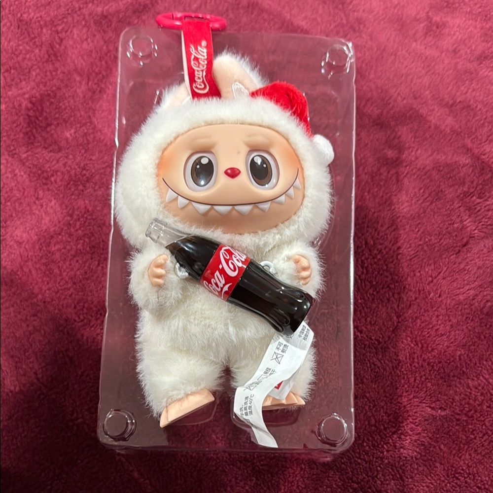 Coca-Cola Plush Toy with Bottle